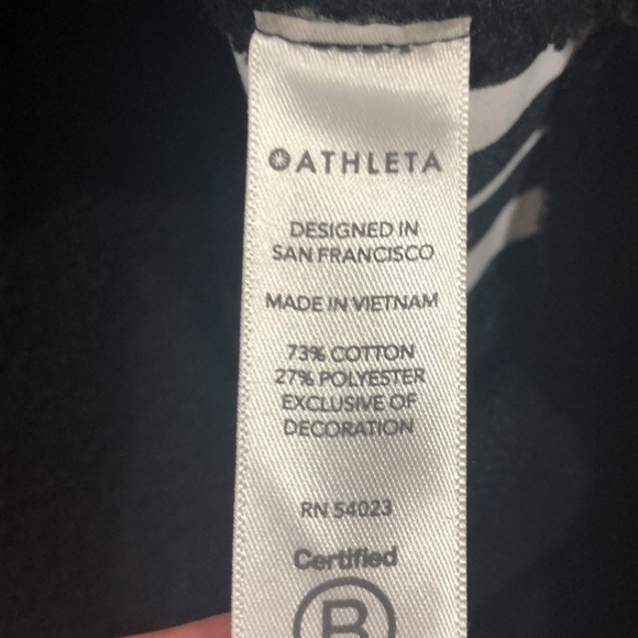 Athleta 24/7 Striped Side Crewneck Pullover Sweatshirt - Picture 12 of 14